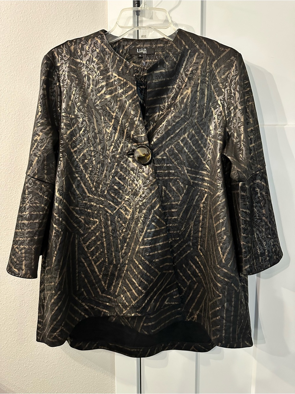 Women's Lior Paris Blazer Swing Jacket
Asymmetrical One Button size S
